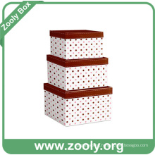 Nesting Gift Box / Cardboard Nested Paper Box / Round Nestable Storage Box